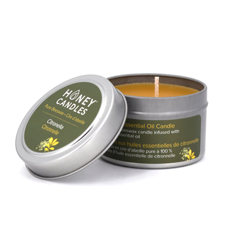 Honey Candles - Beeswax Candle Tins